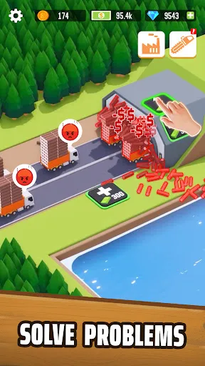 Gameplay screenshot 1 from Idle Lumber Empire: Tycoon Inc - Simulation game