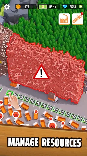 Gameplay screenshot 3 from Idle Lumber Empire: Tycoon Inc - Simulation game